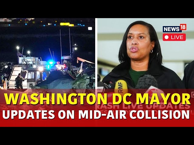 Washington DC Plane Crash Live: American Eagle Jet & Army Helicopter Crash Into Potomac River | N18G