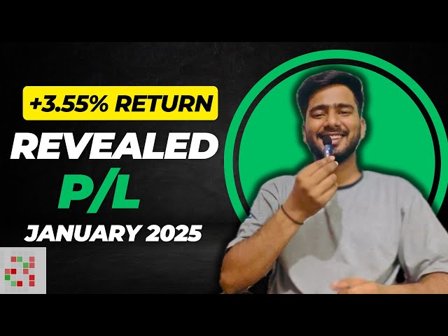 January 2025 P&L | +3.5% ROI | My Trading Journey & Lessons || Verified PnL | Options Trading ||