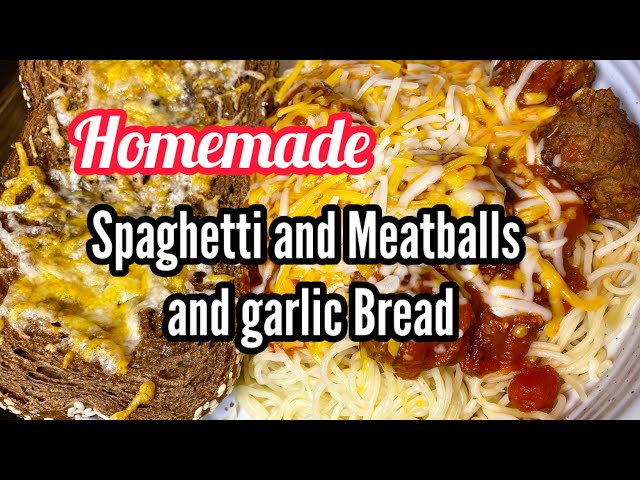 Cooking Dinner for My Family | Homemade Spaghetti and Meatballs | Easy and Cheap dinner idea