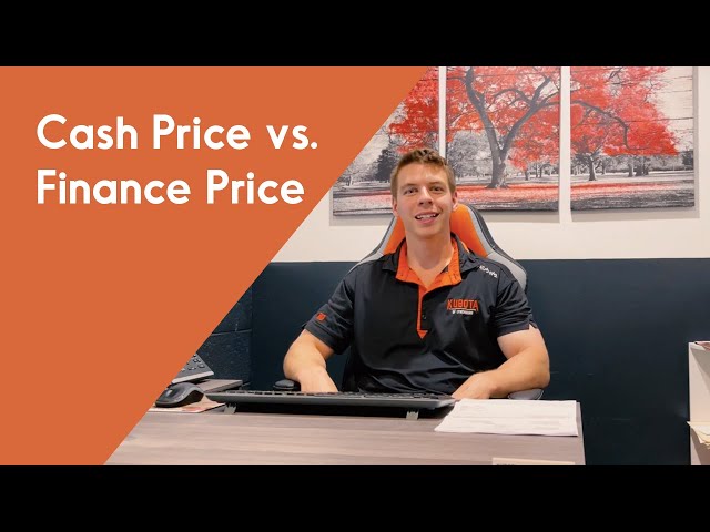 Cash Price vs Finance Price