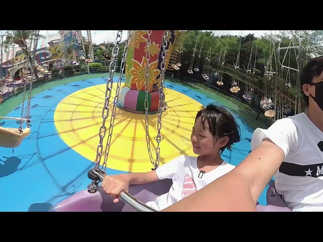 360VR全景#24 高空燙秋千！天女散花-劍湖山(畫面可任意旋轉video)