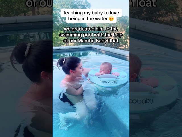 Teaching your baby how to swim #baby #babies #babyshorts #babyboy #babyvideos