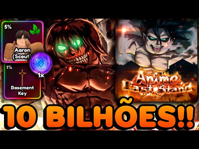 [4 Codes!] UPDATE "GIGANTE" COM BOSS GLOBAL E ENCANTAMENTOS!! AOT UPDATE ANIME LAST STAND