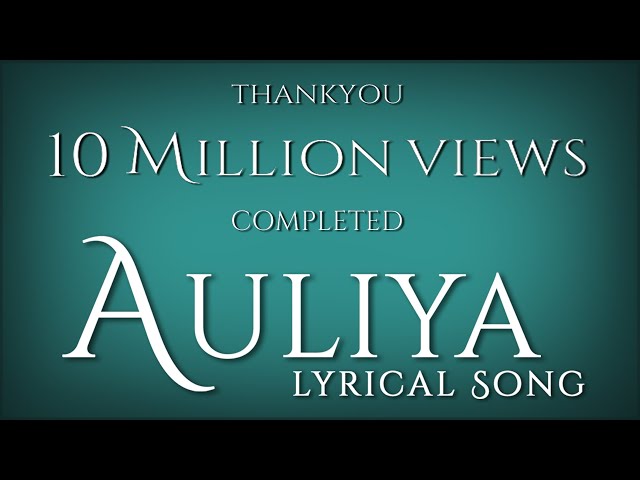 AULIYA Lyrical | Atif Aslam | Vipin Patwa | Shabbir Ahmed @Vipinpatwamusic  #auliya