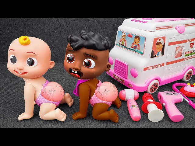 ASMR Cocomelon Doctor Toys Unboxing | Satisfying Unboxing Barbie Doll, Ambulance Playset | Toy ASMR