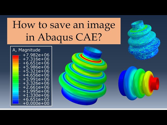 How to save an image from Abaqus CAE? Snapshot of Abaqus results