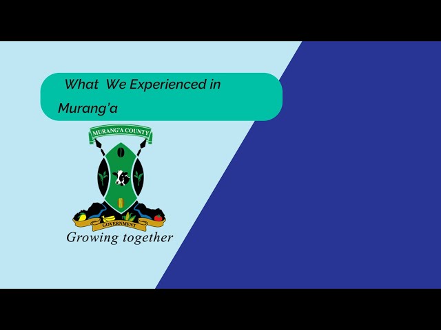 Our Murang'a Experience