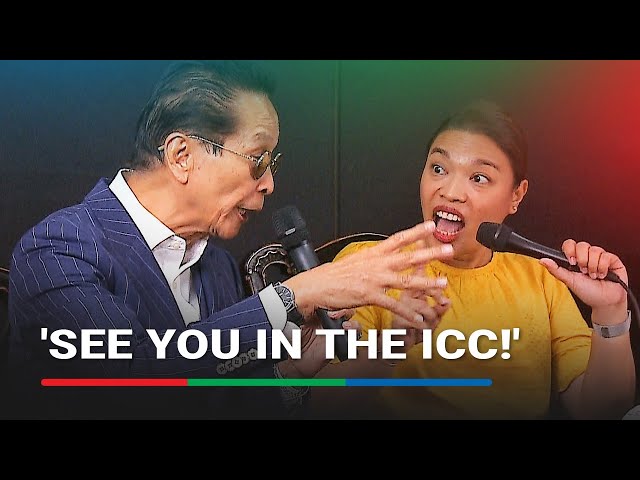 Panelo vs Conti: Tense confrontation as anti-, pro-ICC lawyers become seatmates | ABS-CBN News