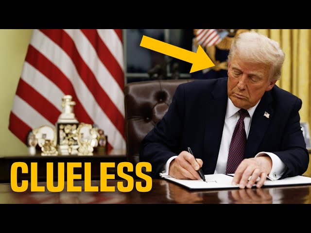 Trump's random signing confirms he has NO IDEA what's going on