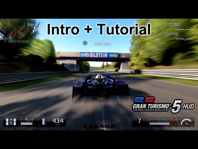 Assetto Corsa × Gran Turismo 5｜HUD Intro + Tutorial｜5K Sub Special