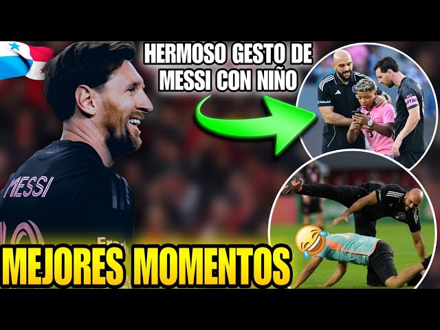 🚨 HERMOSO gesto de MESSI con niño en PANAMÁ 🤩 FAN le gana al GUARDAESPALDAS de LEO y más momentos ✅️