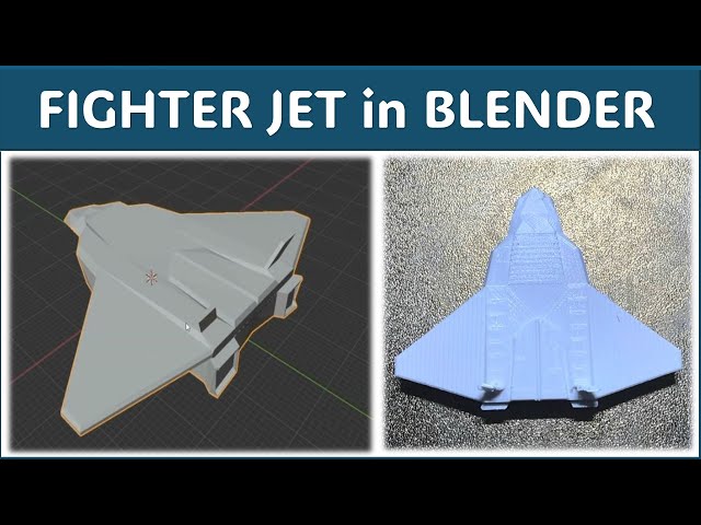 Designing and 3D Printing a Fighter Jet in Blender | Step-by-Step Tutorial