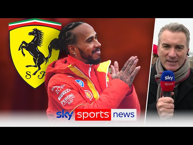 Lewis Hamilton drives Ferrari for first time in 'historic' track debut