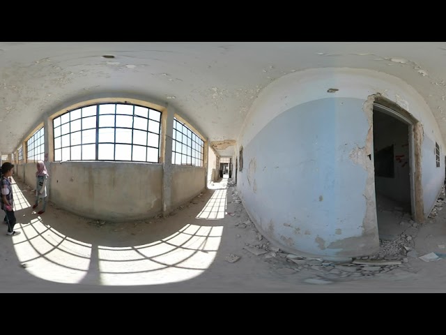 A 360 film of a destroyed school in Idlib, Syria