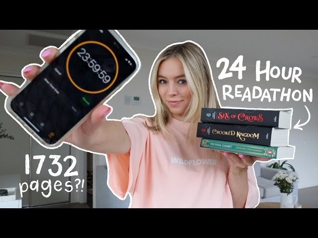 24 HOUR READATHON! 📚 4 books, finishing 3 series & favourite booktubers!