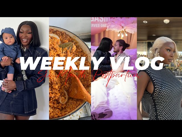 WEEKLY VLOG | Phewww 6 months postpartum + our first date as parents + cooking & MORE | Shalom Blac