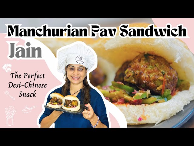 Jain Manchurian Pav Sandwich – A Delicious Fusion Without Onion & Garlic!