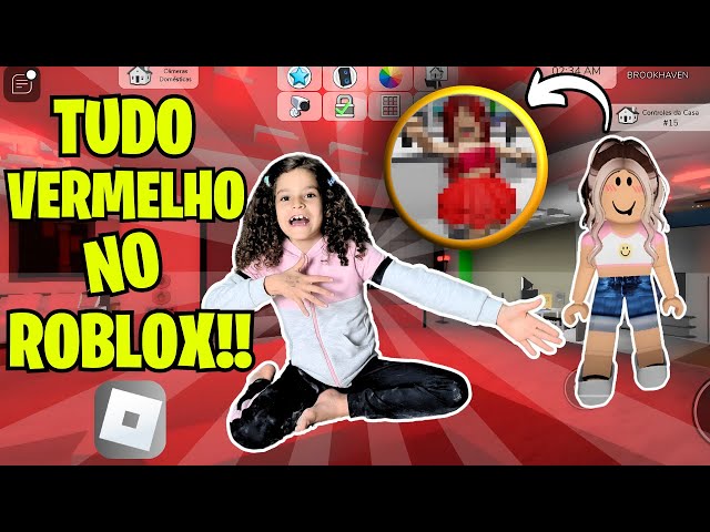 ROBLOX | TUDO VERMELHO | #brookhaven | #alicegameplay