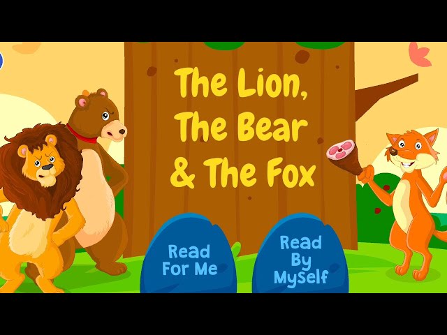 The Lion The Bear and The Fox Story for Kids in English with Moral | Bedtime Stories in English