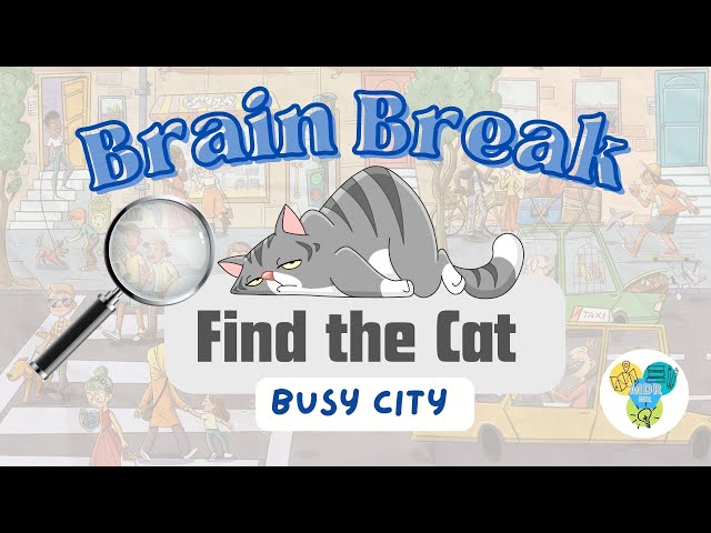 Brain Teaser  - Busy City  1 - Can You Find The Moping Cat Hidden In This Video?