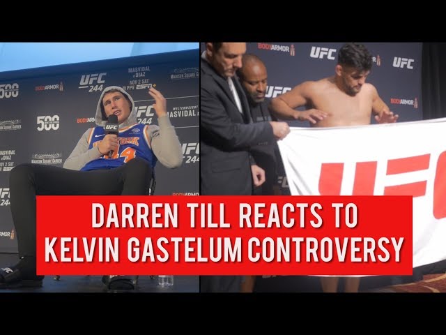 Darren Till reacts to Kelvin Gastelum's controversial weigh in | UFC 244