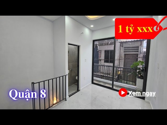 Bán nhà 1 lầu mới đẹp giá rẻ dưới 2 tỷ, sổ hồng riêng, hẻm 1/ Dương Bá Trạc P1 Quận 8 (ko lộ giới)