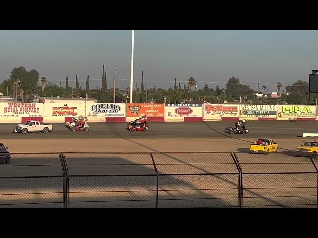 Western Racesaver Sprint Car Series 305 At Tulare Thunderbowl Raceway, April 8, 2022 - Heat Race 1