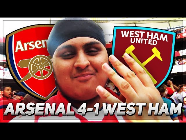 LACAZETTE ON FIRE!!! Arsenal 4-1 West Ham *EPIC MATCHDAY VLOG*