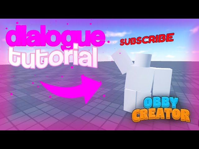 How to make INTERACTIVE DIALOGUE in Obby Creator!