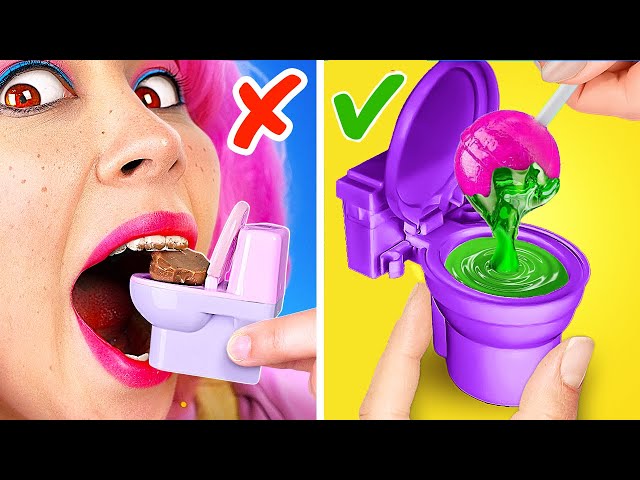 Toilet Candy Challenge🤪 *How To Make The Most Unusual Sweets Of All Time *