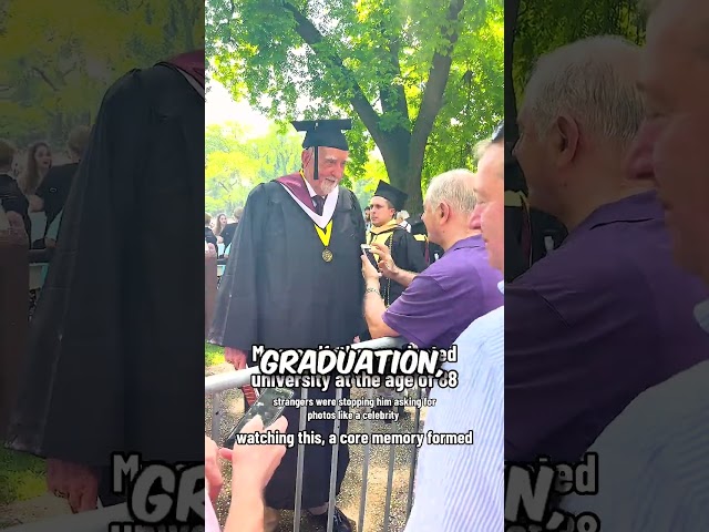 Her grandpa was a celebrity at his college graduation 👏 (@seekclarity.friends)