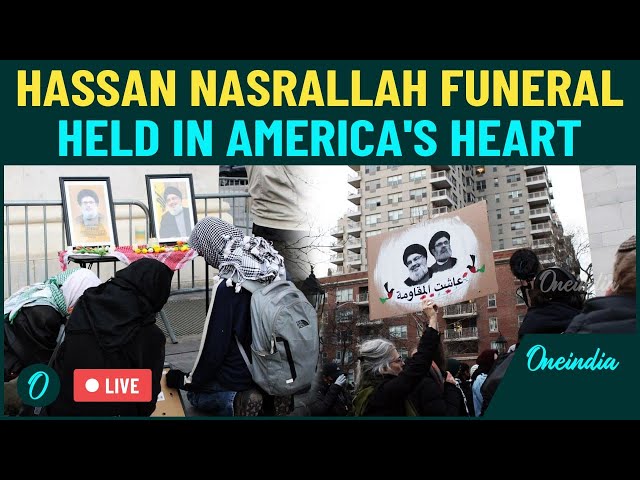 LIVE: Nasrallah 'Funeral' Sparks Violent Showdown Between Pro-Palestine and Pro-Israel Protesters