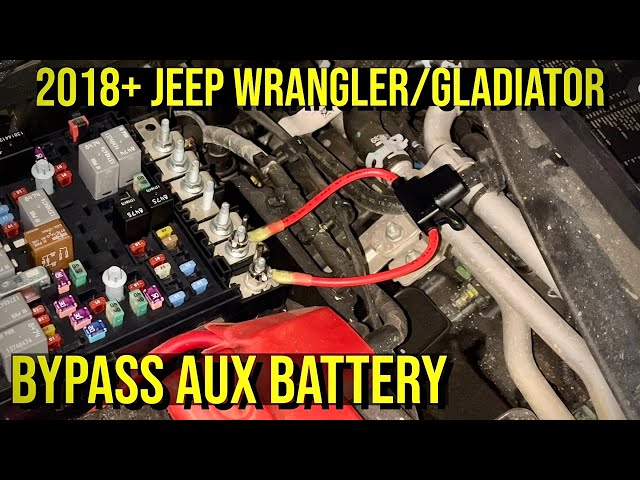 2018+ Jeep Wrangler/Gladiator 3.6L Aux Battery Jumper by Speedflate