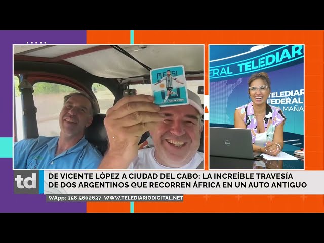 DOS HERMANOS ARGENTINOS CRUZAN ÁFRICA EN UN CITROËN CV3 Y MESSI LOS "SALVA" EN CADA CONTROL POLICIAL