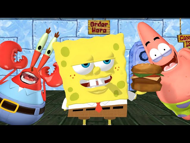 Spongebob Squarepants! - 360° KRABBY PATTY! (3D VR Game Experience!) Patty Circulation Dance