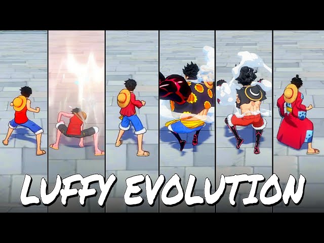 ALL LUFFY COMPLETE MOVESET | One Piece Fighting Path