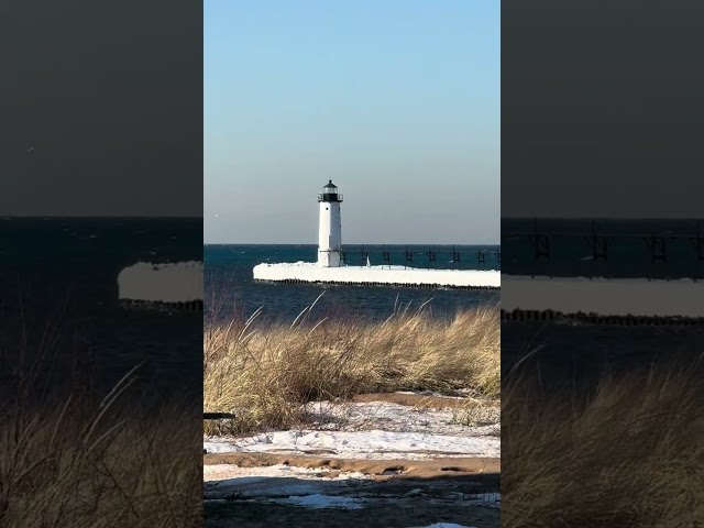 IMG 1167- Manistee North Pierhead Lighthouse Jan 30, 2025  #travel #acousticguitar