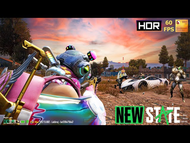 PUBG Erangel Sunset Intense HDR Gameplay | New State Mobile