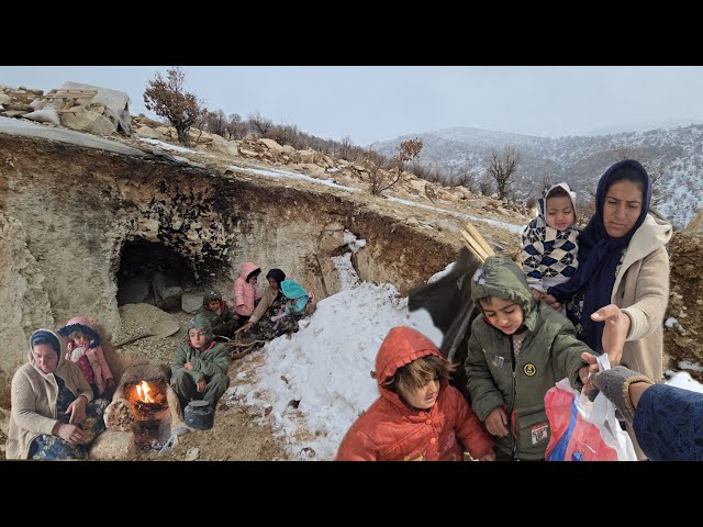 Snow and blizzard: baking local bread in a cozy place by Tayyaba