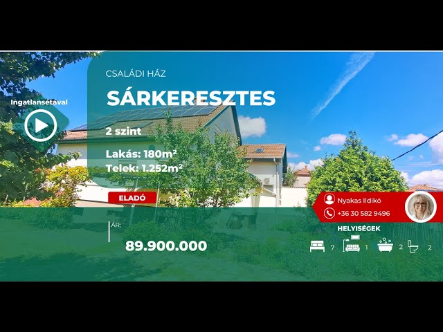 Sárkeresztes, 2 szintes családi ház