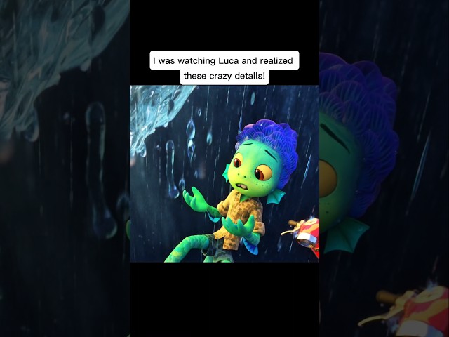 Crazy Hidden details in Luca🤯🤯🤯 #shorts #luca #disney #pixar #disneyplus #connection #theory