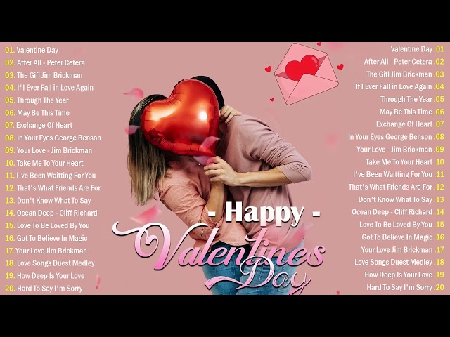 Best Valentine's Day Love Songs 2025💖 Jim Brickman, David Pomeranz, Celine Dion, Martina Mcbride