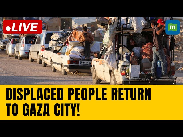 Live: Displaced people return to their homes in Gaza City| N18 G