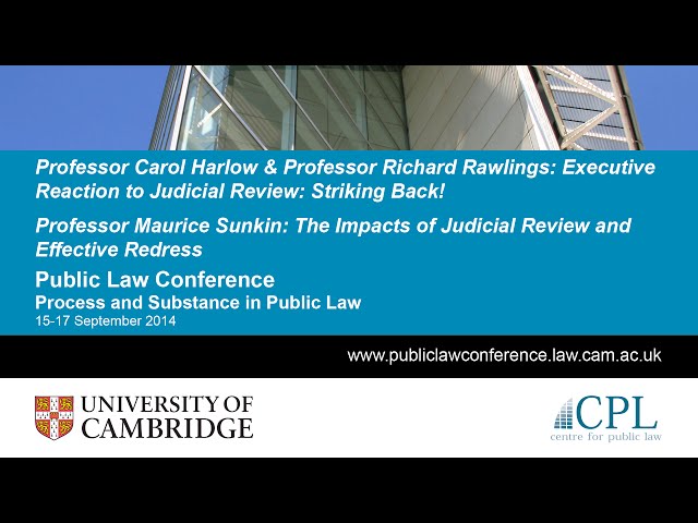 Harlow & Rawlings / Sunkin: 'Executive Reaction to and Impacts of Judicial Review'