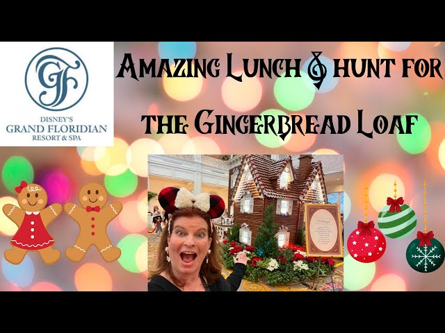 DISNEY GRAND FLORIDIAN CAFE LUNCH REVIEW + Tour of 4 DISNEY RESORT Holiday Decorations &  TREATS