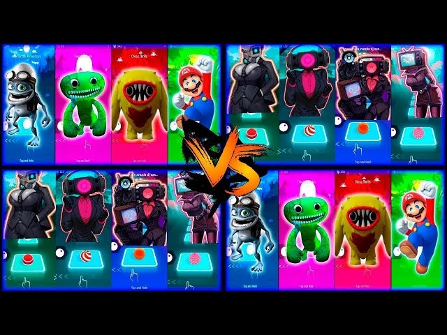 Tiles Hop Battle - Crazy Frog vs Joyville vs Garten of Banban vs Super Mario vs Skibidi Toilet