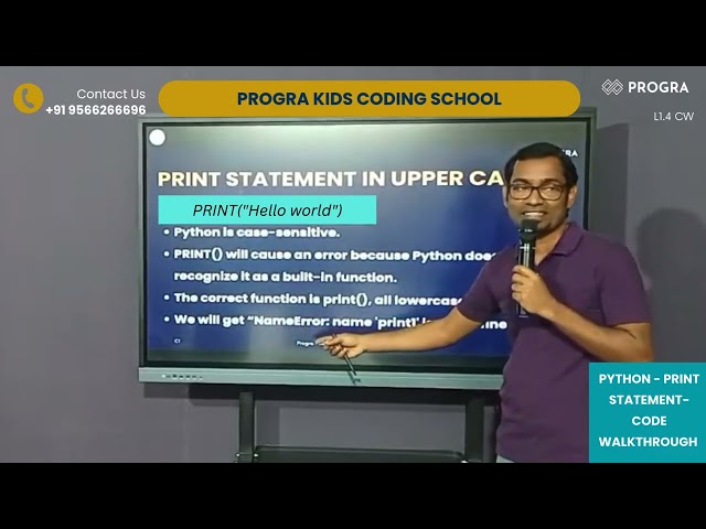 Python - Print Statement-Code walk through - Part 1 #python #education #codingforkids #kids