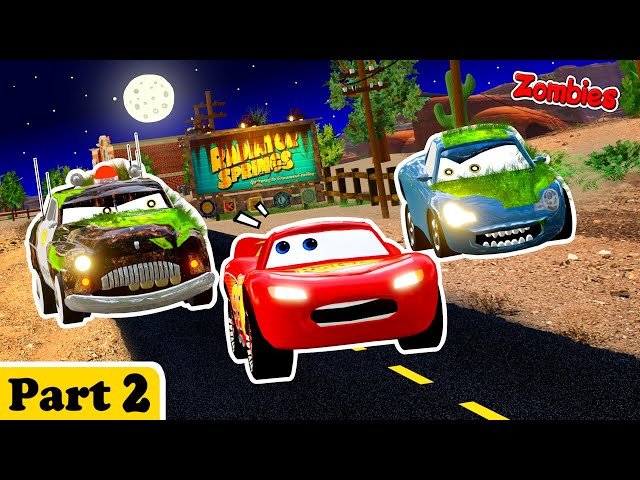 Zombie Cars: Lightning Mcqueen vs Zombies Part 2 - Zombie Apocalypse (Animation)