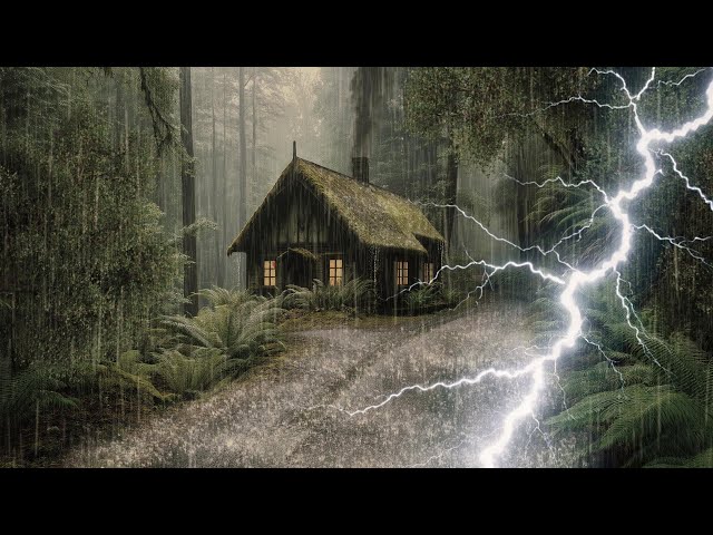 HEAVY RAIN AND THUNDER SOUNDS - DEEP SLEEP | Thunderstorm for Sleeping - Rain Sound Comfort #2