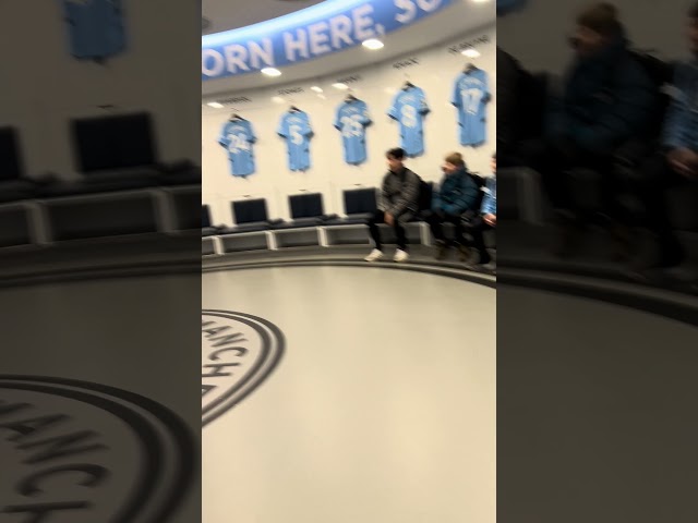 Man city dressing room